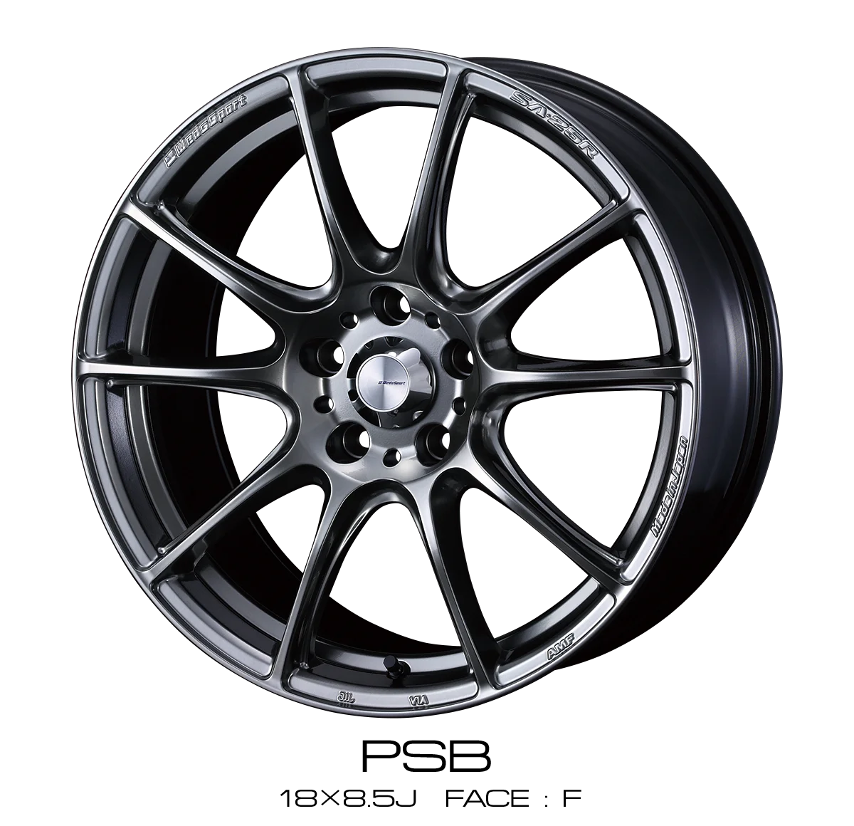 WedsSport SA-25R 18x8.5" +50 5x114.3 PSB Wheel